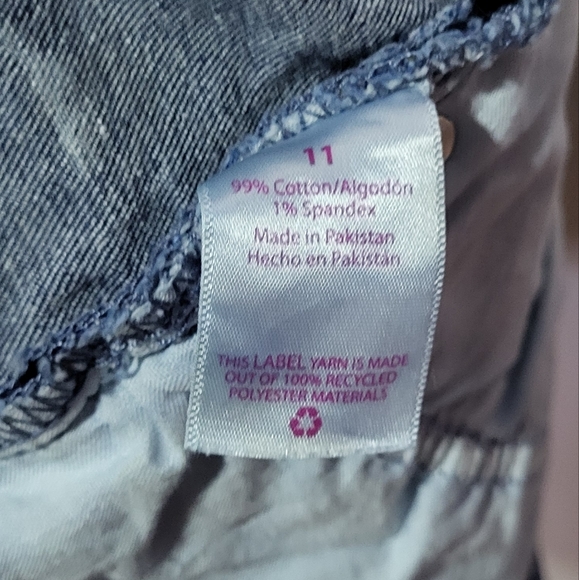 No Boundaries Juniors High-Waisted Distressed Stone Wash Jean Shorts Size 11 🐈 - Picture 7 of 12